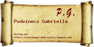 Podvinecz Gabriella névjegykártya
